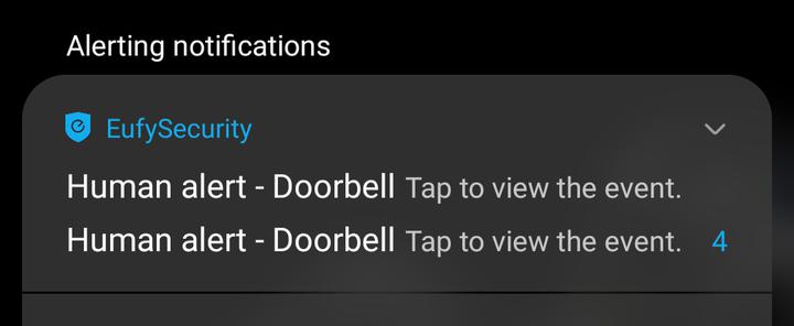 Eufy Doorbell 2k - notifications